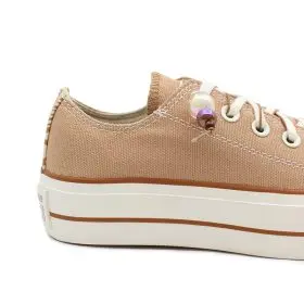 کانورس پلتفرم زنانه خاکی کوتاه