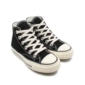 کانورس بچه گانه مشکی سفیدساق بلند