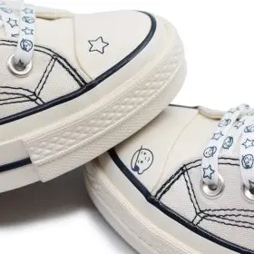 کانورس طرحدار(NORITAKE)سفید کوتاه