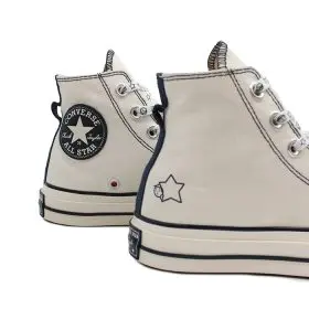 کانورس طرحدار سفید ساق بلند(نوریتک)