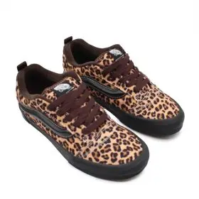 کفش ونس پلنگی قهوه ای مشکی