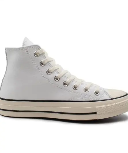 کانورس چرم سفیدچاک70 ساق بلند