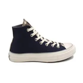 کانورس سرمه ای ساق(PLAID)