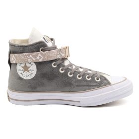 کانورس پارچه مخملی طوسی تیره ساق بلند-CONVERSE CHUCK 70 CAT INSPIRSD GREY HI