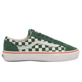 کفش ونس شطرنجی | Vans Old Skool شطرنجی سبز و سفید