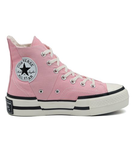 کانورس چاک پلاس صورتی ساق بلند