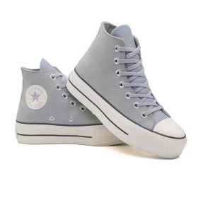 کانورس پلتفرم جیرطوسی روشن ساق بلند-CONVERSE CHUCK PLATFORM HI