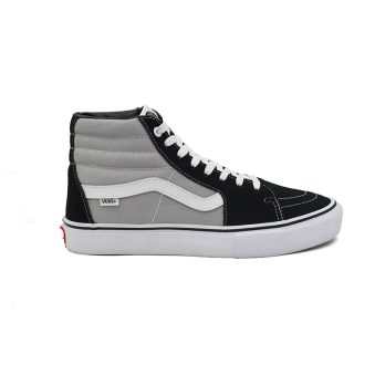 کفش ونس طوسی مشکی ساقدار | VANS SK8-HI