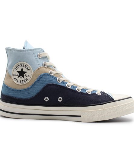 کانورس چاک تیلور رنگی(آبی سرمه ای)طرحدارساق بلند