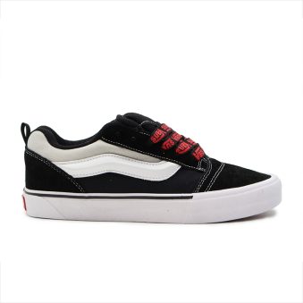 کفش ونس پوتیتو مشکی طوسی | VANS KNU SKOOL BLACK/RED | معرفی ونس کانو اسکول مشکی/قرمز 