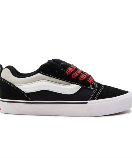 کفش ونس پوتیتو مشکی طوسی | VANS KNU SKOOL BLACK/RED | معرفی ونس کانو اسکول مشکی/قرمز 