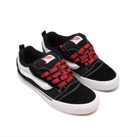 ونس -VANS KNU SKOOL BLACK/RED | معرفی ونس کانو اسکول مشکی/قرمز 