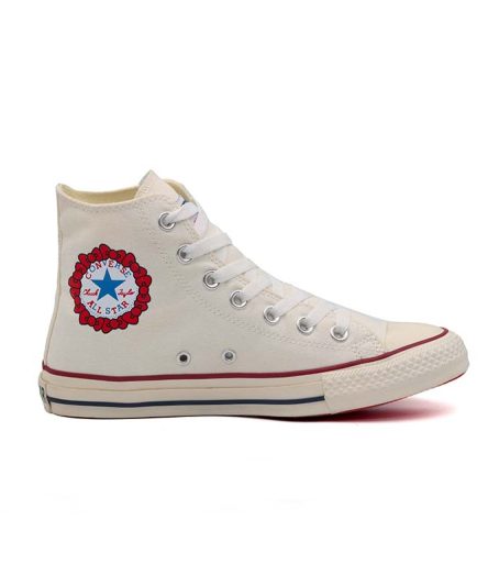 کانورس کیتی سفیدطرحدارساق بلند