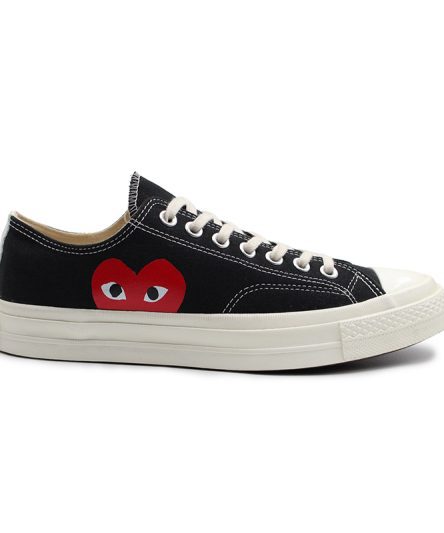 کانورس مشکی کوتاه طرحدار(پلی)