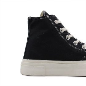 کانورس مشکی سفید دبو ساق بلند