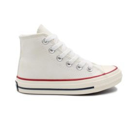 کانورس 1970بچه گانه سفید ساق بلند، انتخابی ایده آل و بی نهایت دوست داشتنی برای کودکانی است که به خوش پوشی و شیک بودن اهمیت می دهند.