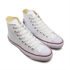 کانورس چرم سفید کلاسیک ساق بلند