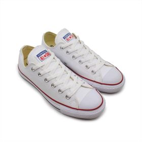 کانورس چرم سفید کوتاه کلاسیک