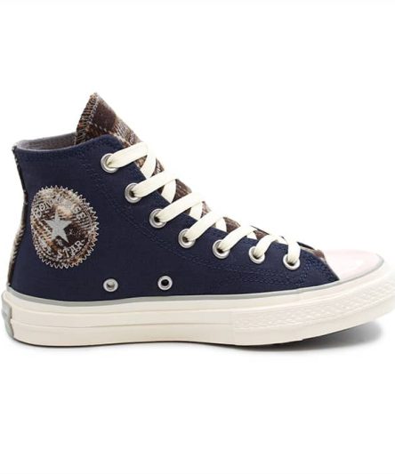 کانورس سرمه ای ساق(PLAID)