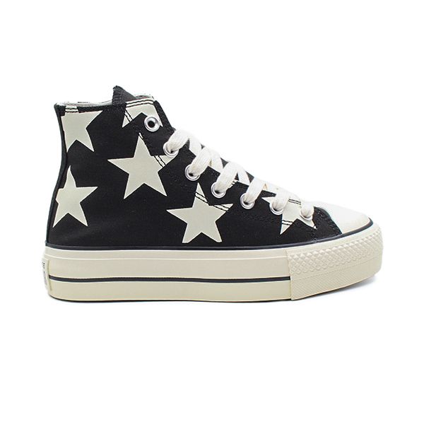 کانورس مشکی سفید