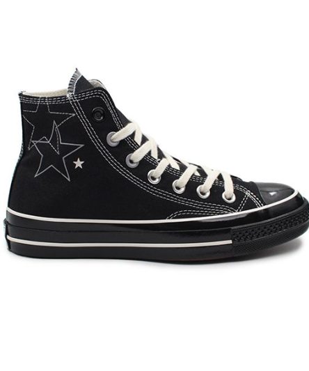 کانورس چاک1970مشکی طرح ستاره ساق بلند